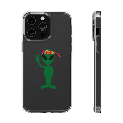 Cool Alien Clear Phone Case