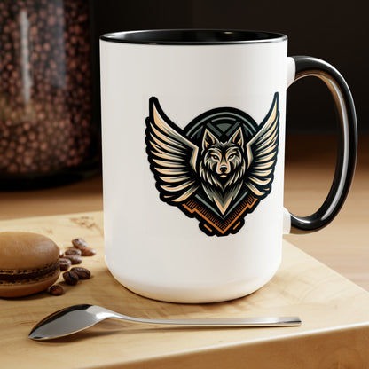 Wolf Logo Coffee Mug 15oz