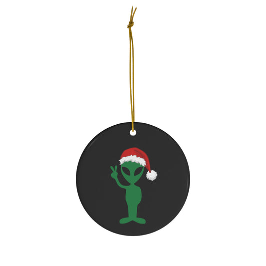 Christmas Alien Ornament