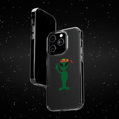 Cool Alien Clear Phone Case